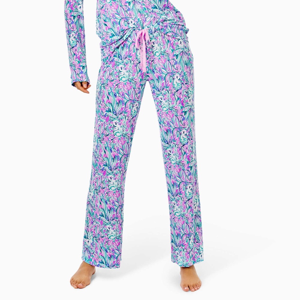 Pj knit pant amethyst gday mate